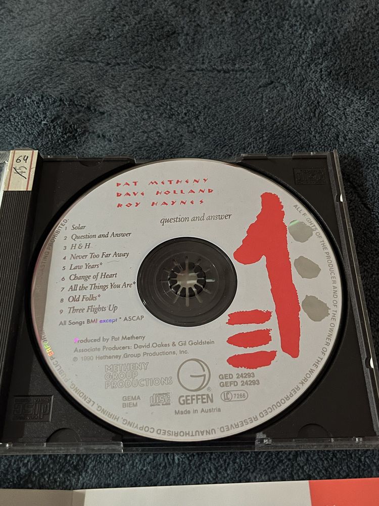 Pat Metheny CD, Question and Answer, Jazz CD, CD Диск