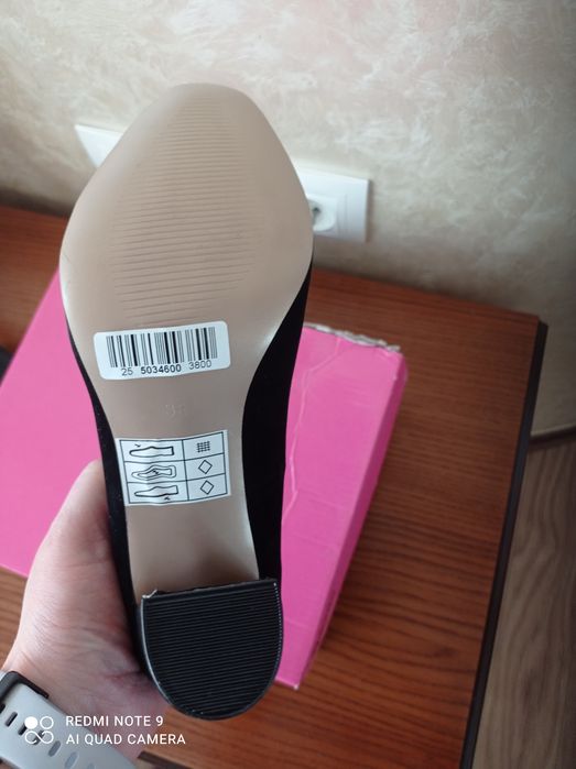 Туфли замшевые с бантом