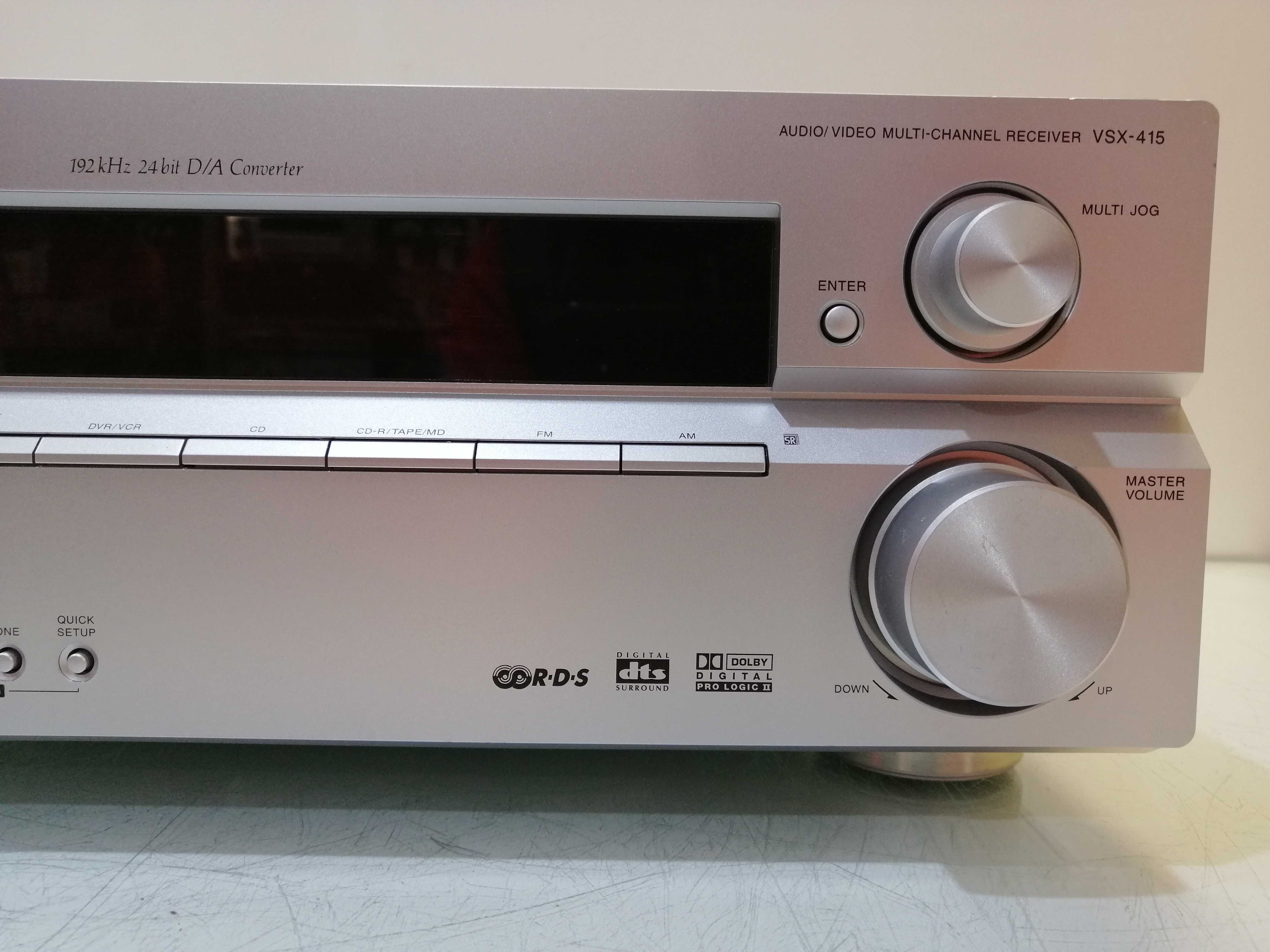 Amplituner Pioneer VSX-415-S + Pilot + Papiery