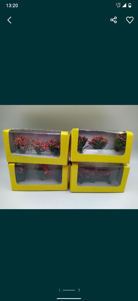 Krzaki krzaczki 8szt  diorama  makieta Eaglemoss