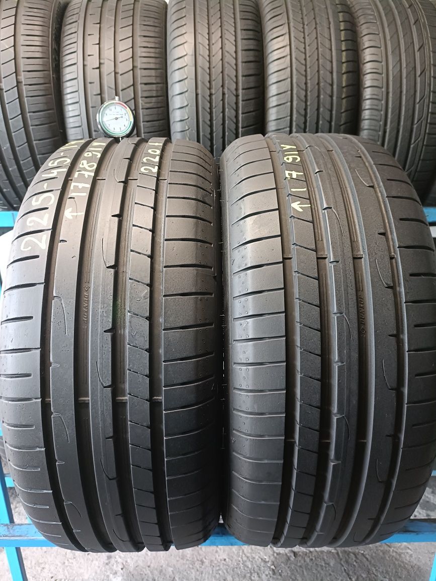 225/45r17 Dunlop RT2 z końca 2017r 7.8mm