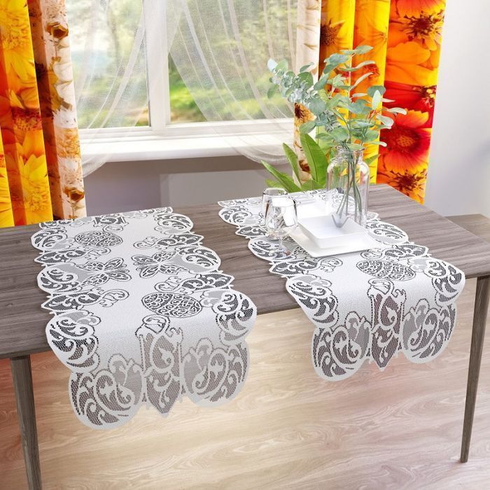 Obrus bieżnik żakardowy Wielkanoc 60x120cm biały 60 x 120 [cm]