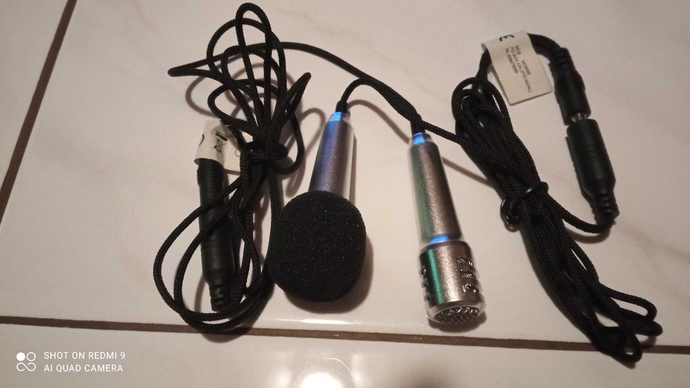 2 małe mikrofony nowe sprzedam