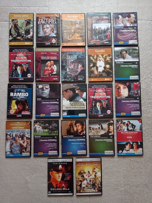 DVD wybór z 100 kultowych filmów Klasyki Kina najlepsze Oscarowe filmy