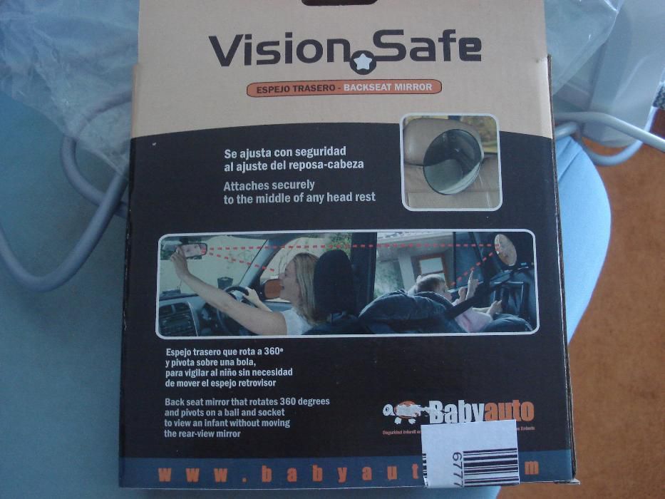 Espelho para controlo de bebe