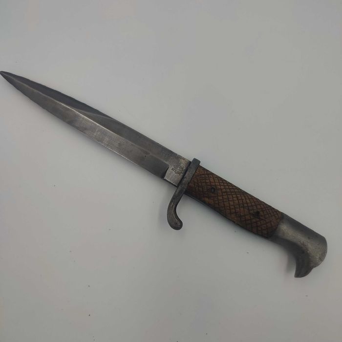 Nóż okopowy z okresu I W.Ś. sygnowany C.E. (Carl Eickhorn, Solingen)