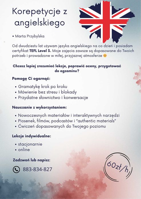 Korepetycje z angielskiego