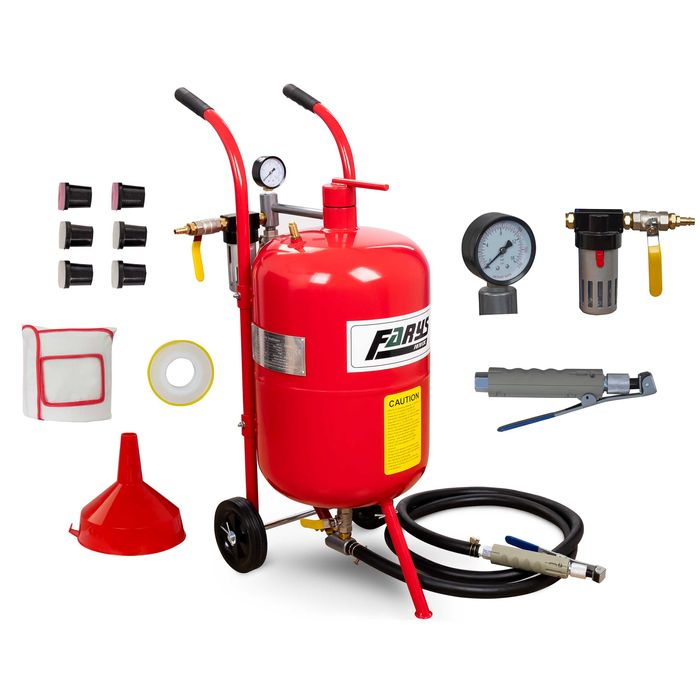 Piaskarka syfonowa mobilna 38l zawory 1/2" FR7012C - OUTLET