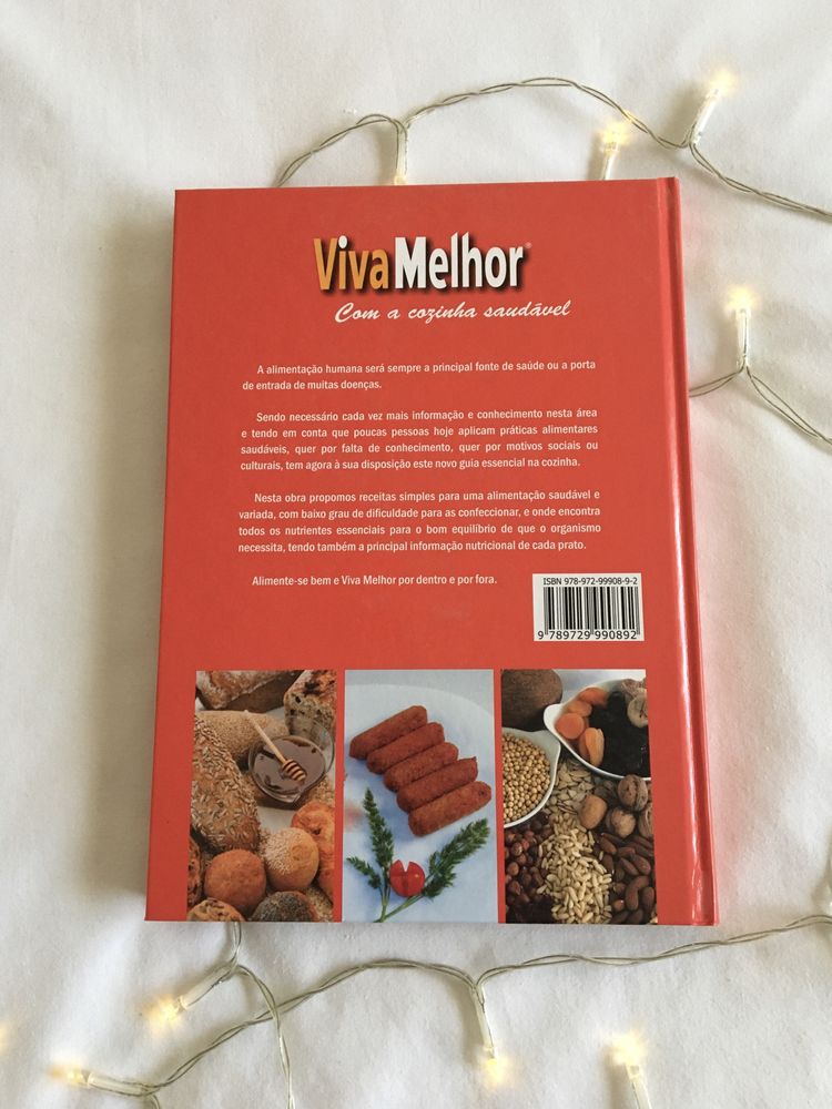 Livro de receitas saudáveis Viva melhor - portes incluídos