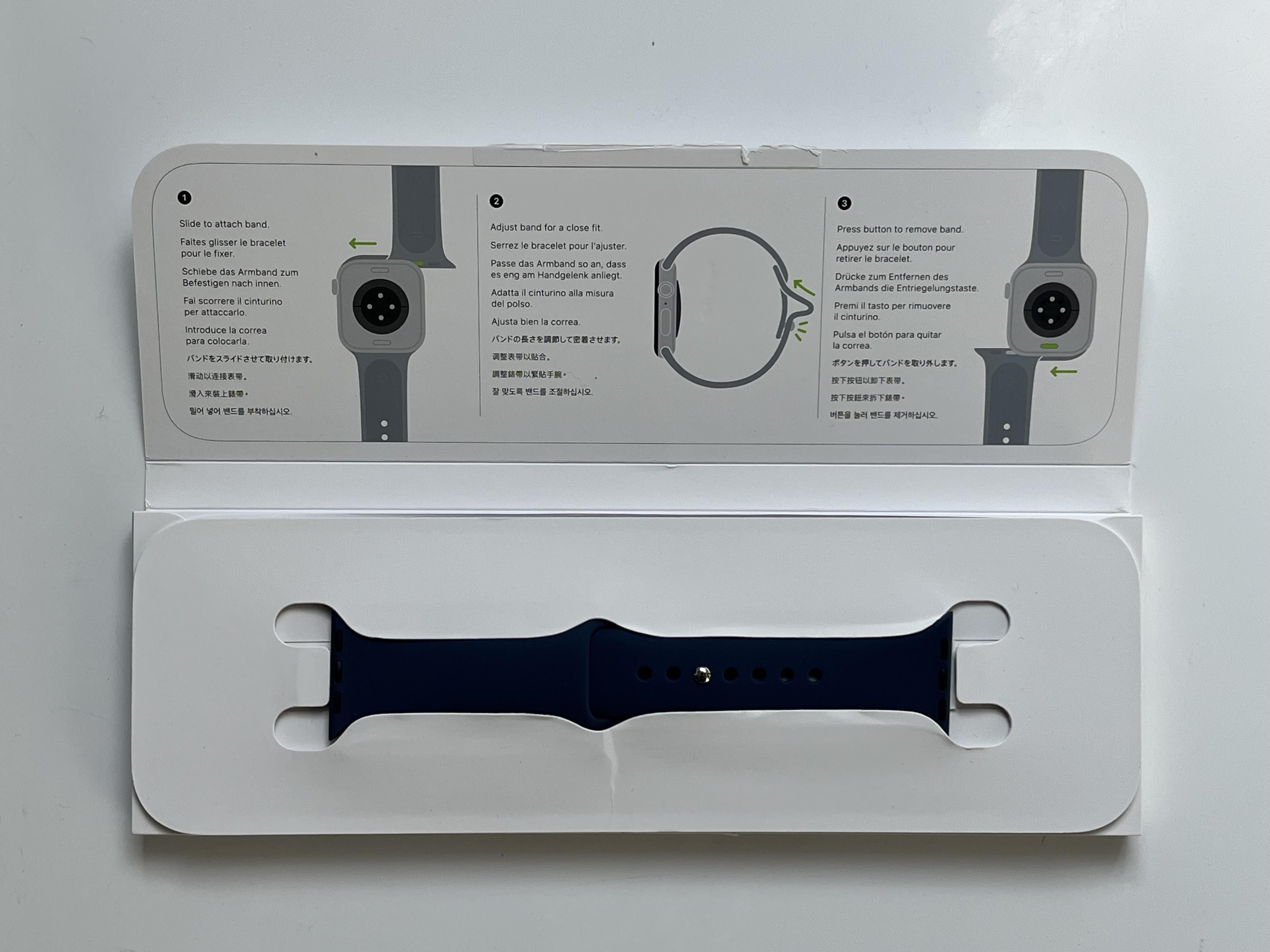 OUTLET Apple Watch SE Cellular 40mm srebrny denim S/M FV23 GW
