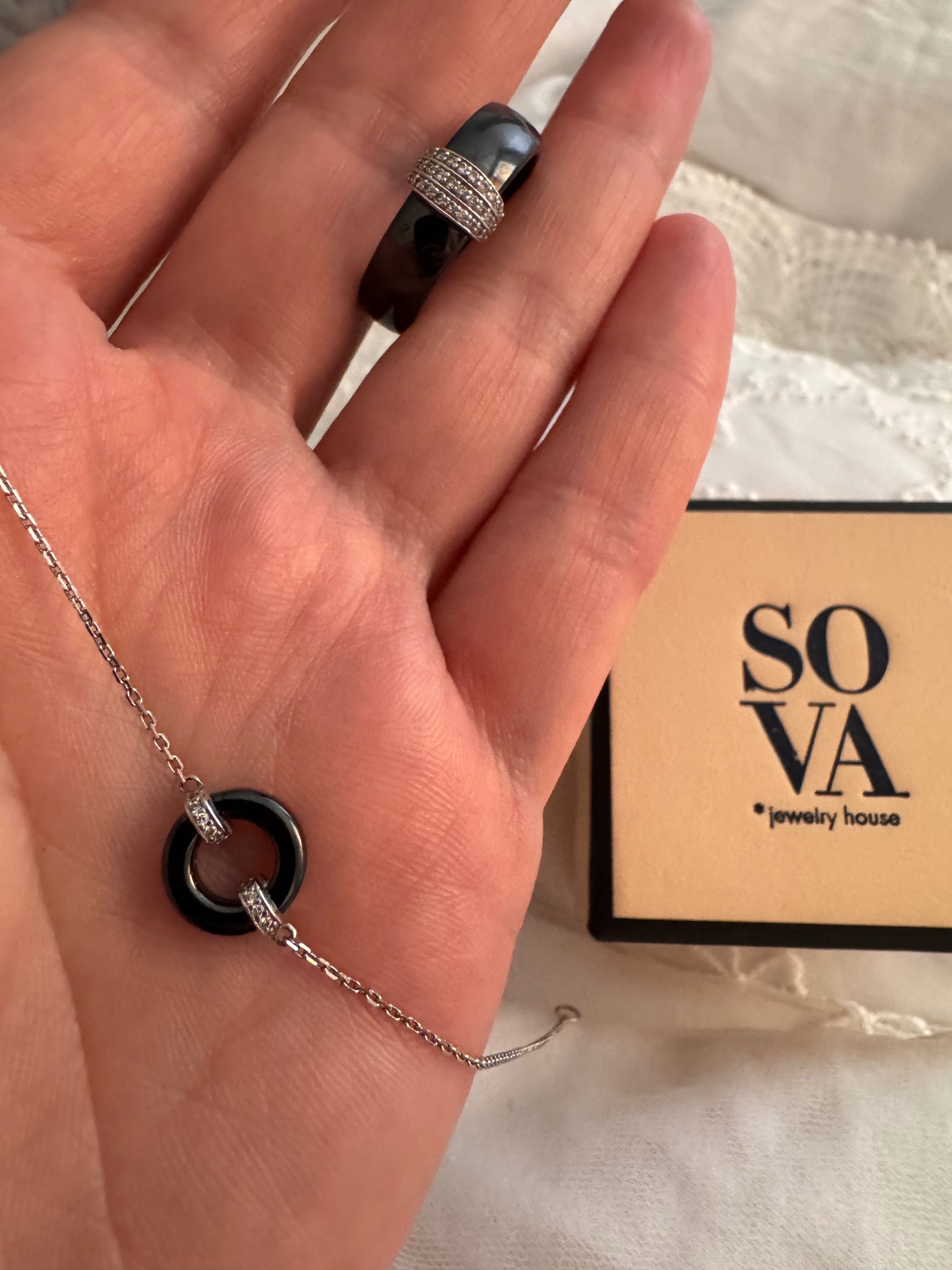 Золотые украшение с бриллиантами SOVA
