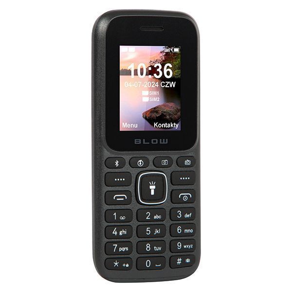Telefon komórkowy dla seniora DualSim latarka radio BLOW P18D