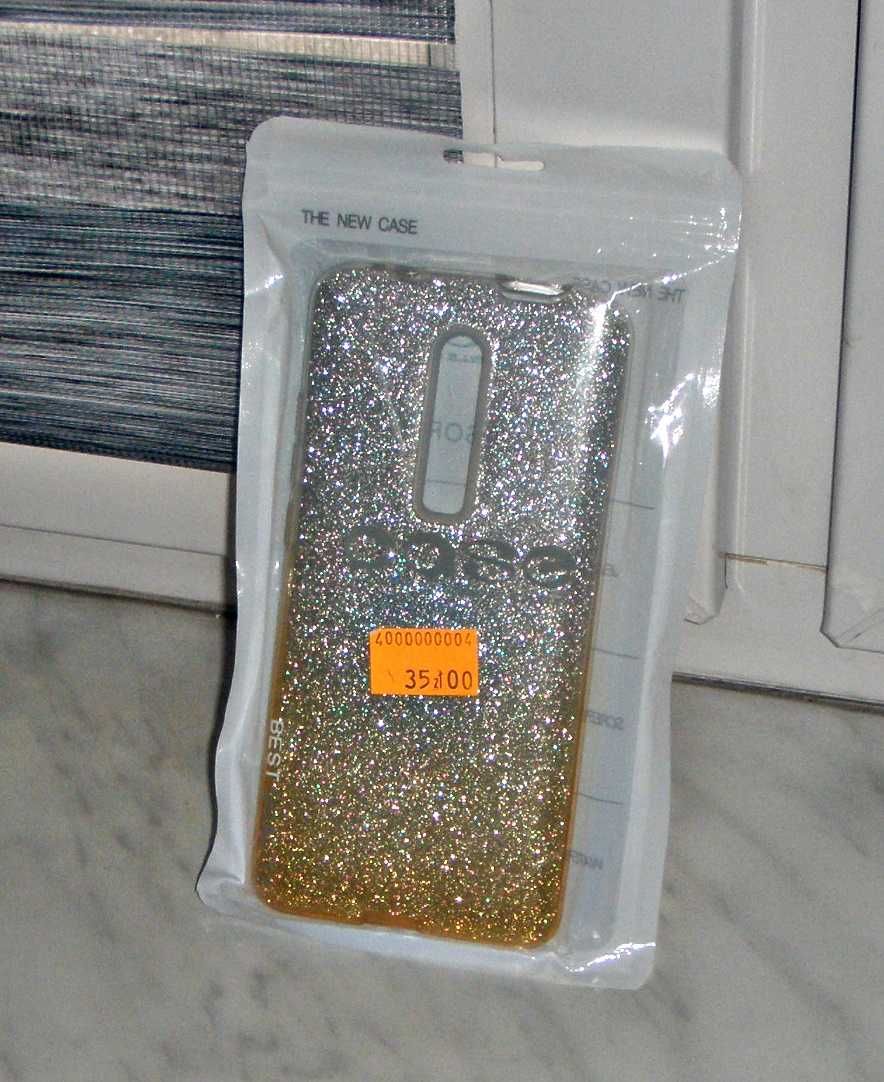 Etui Plecki XIAOMI REDMI K20/K20 PRO : srebrno - złote Brokat