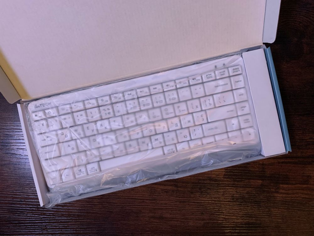 Клавіатура бездротова A4Tech FBK11 біла