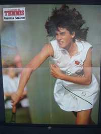 Poster de ténis anos 80 - Gabriela SABATINI –  Le Monde du Tennis