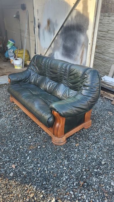 Skórzany komplet wypoczynkowy 3+2