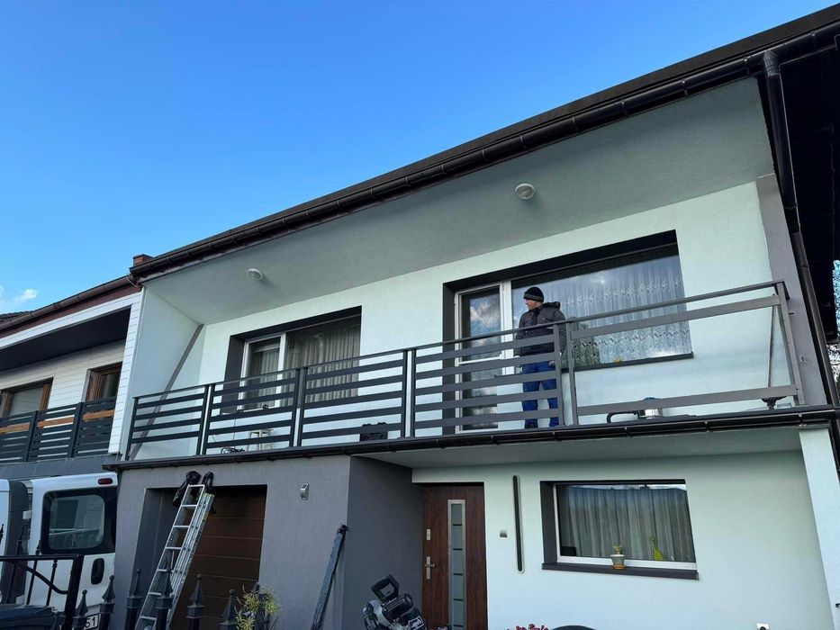 Balustrada balkonowa balustrady aluminiowe barierki stali nierdzewnej