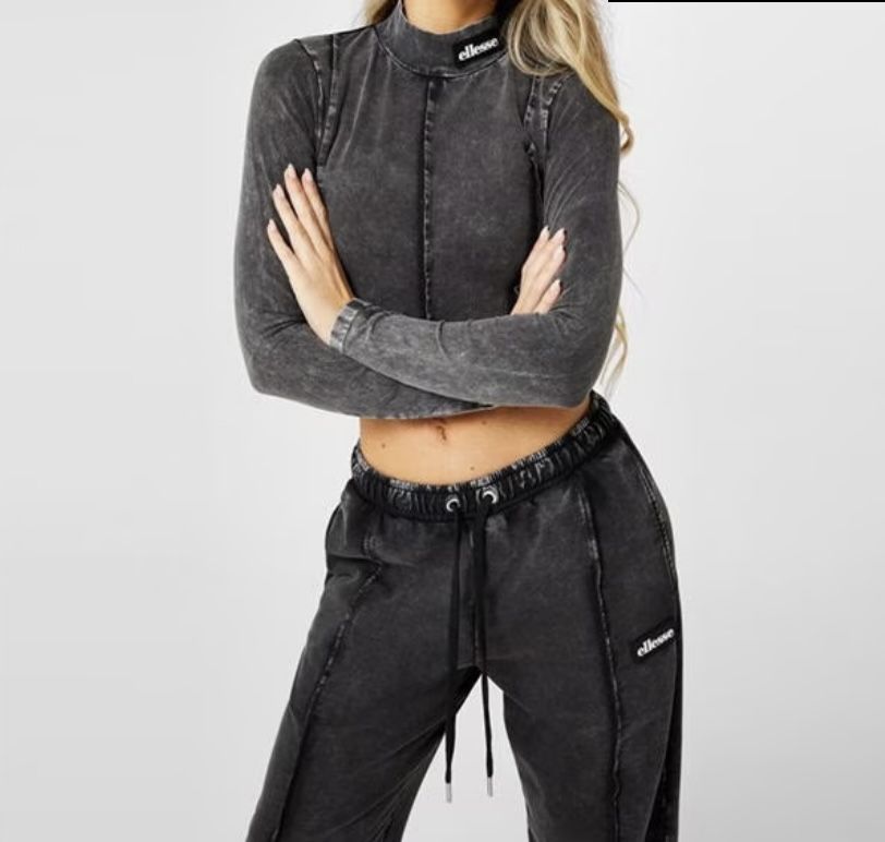 Кофта  водолазка варенка тай дай сірий ellesse