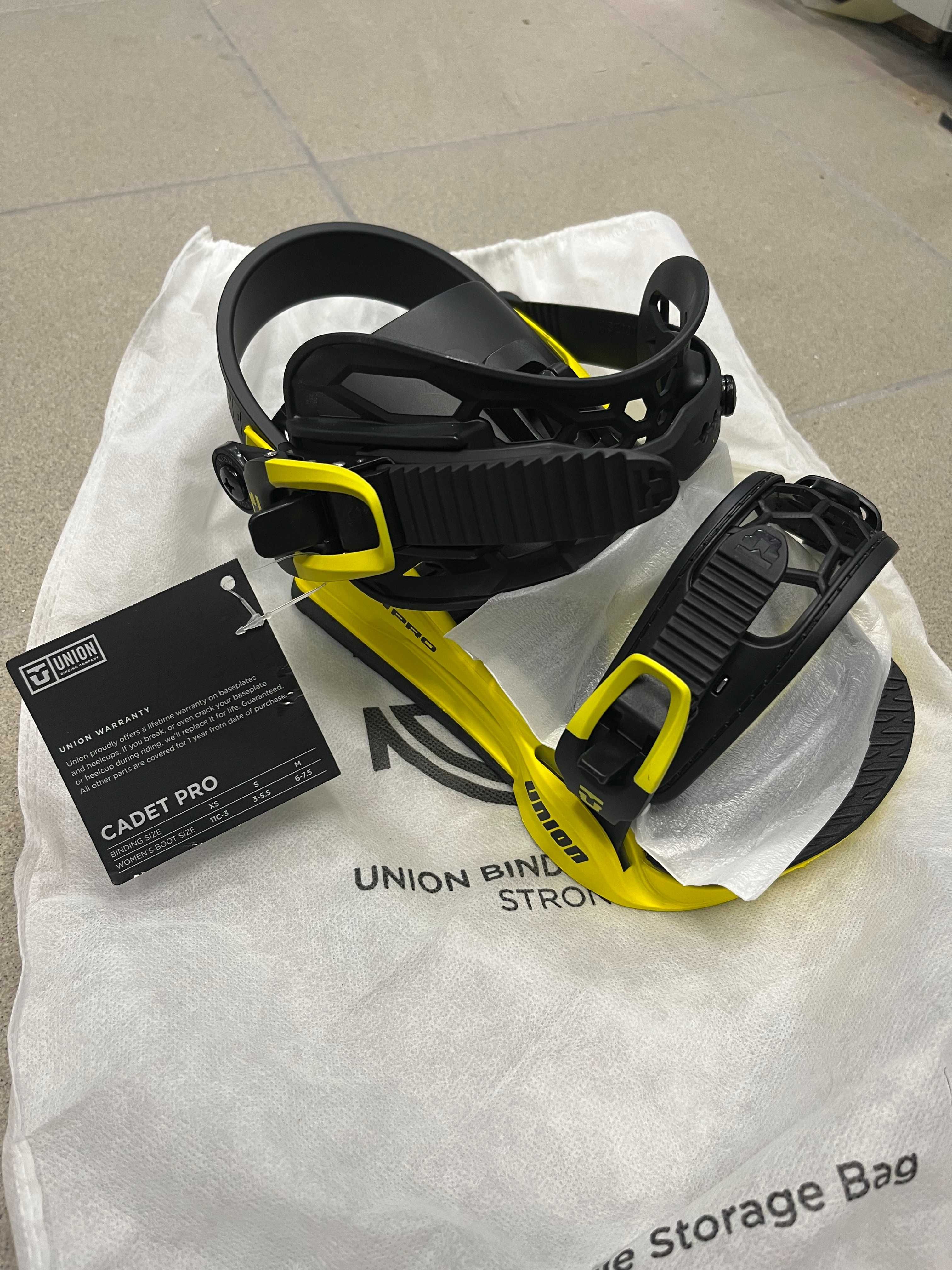 Wiązania snowboard UNION CADER PRO '23 electric yellow