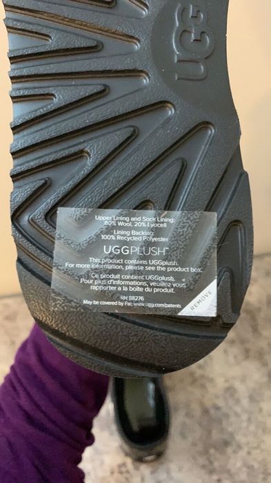 UGG clear mini black угги прозрачные силикон черные оригинал