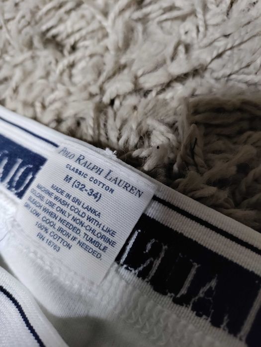 Bokserki Majtki Polo Ralph Lauren White M