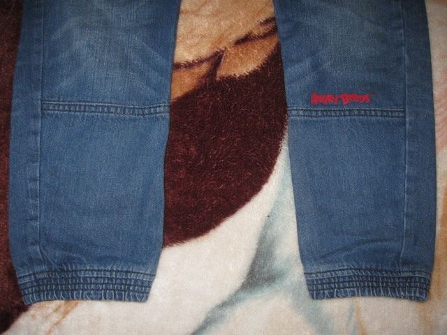 H&M*spodnie jeans PULL-ON jogersy ANGRY BIRDS R.152