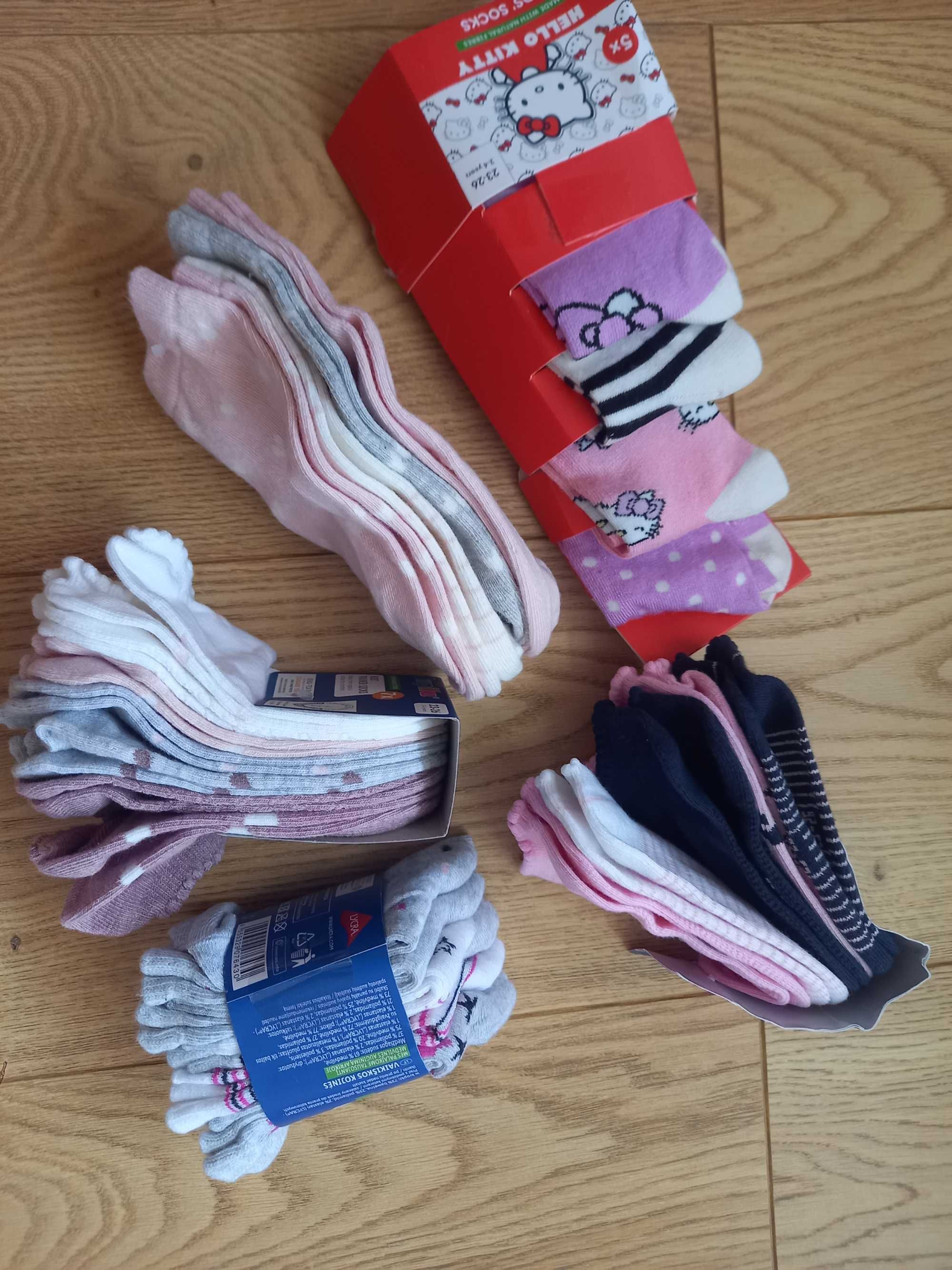 Nowe skarpetki 22-24 h&m stopki 22-26 lulpilu lidl