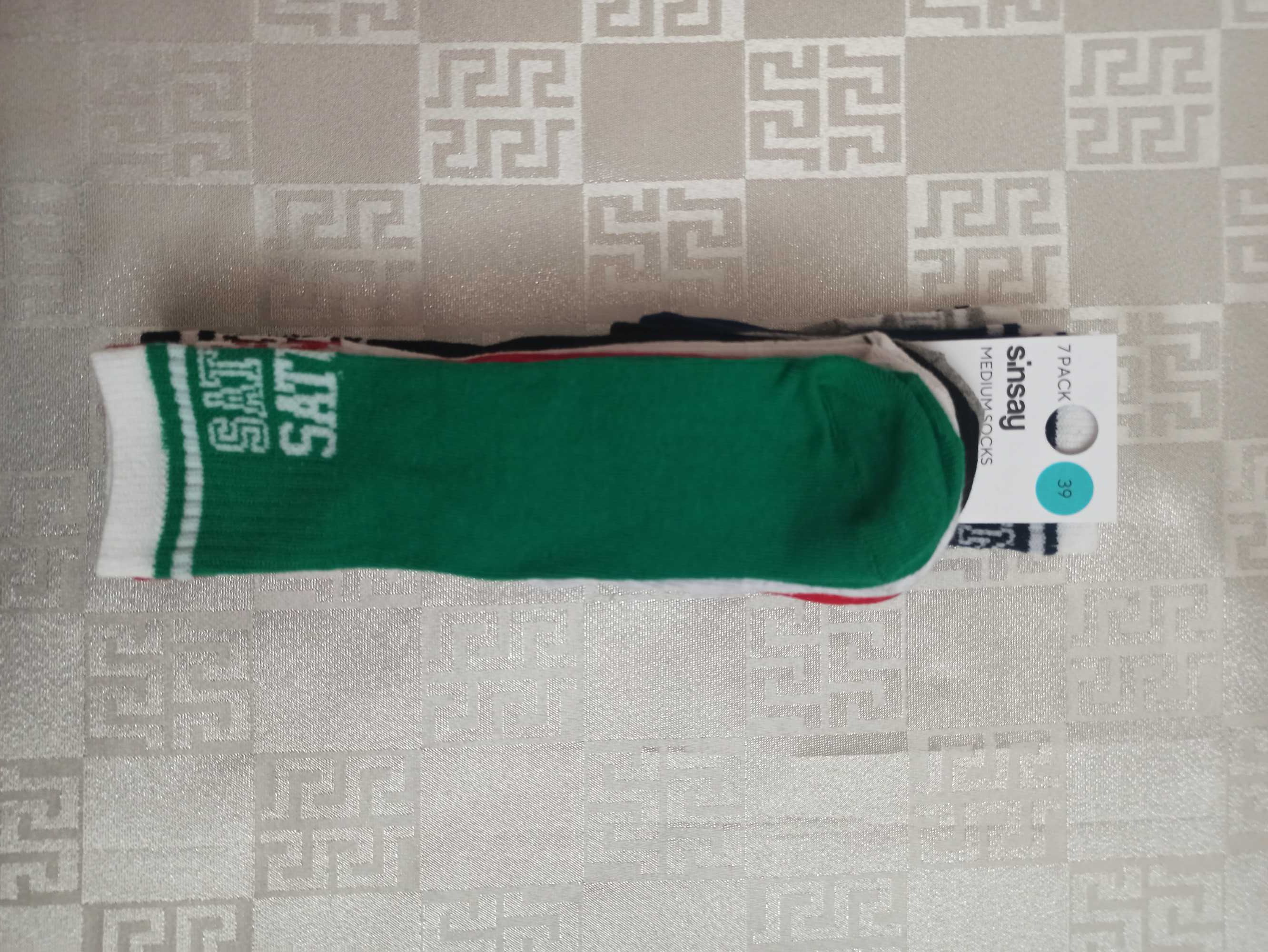 Набір  шкарпеток  " Weekday socks "  39р.  ( 7 пар ) .