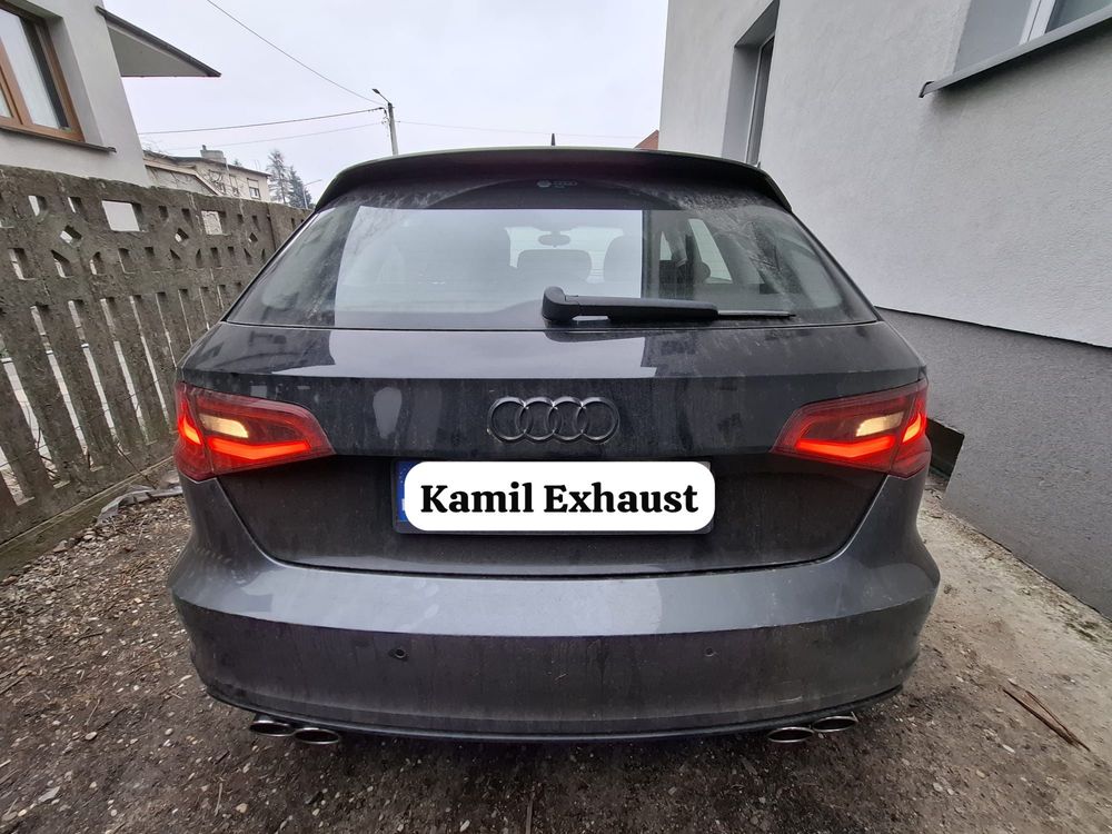 tłumik końcowy wydech przelot AUDI A3 S3 8V SEDAN HATCHBACK SPORTBACK