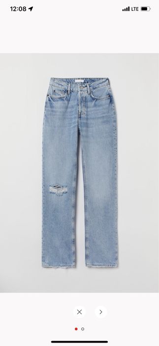 Dżinsy H&M 38 wysoki stan bawełna