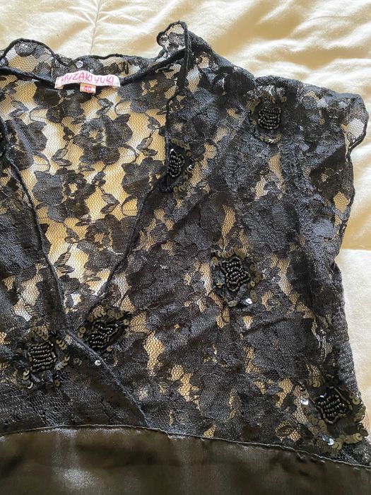Top preto em renda - Tm. 40