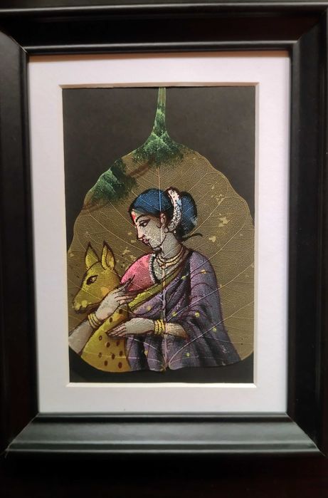 Obrazek na liściu Indie