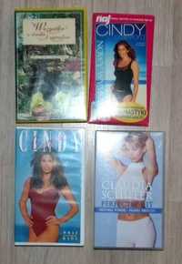 Kasety VHS - Cindy Crawford, Claudia Schiffer