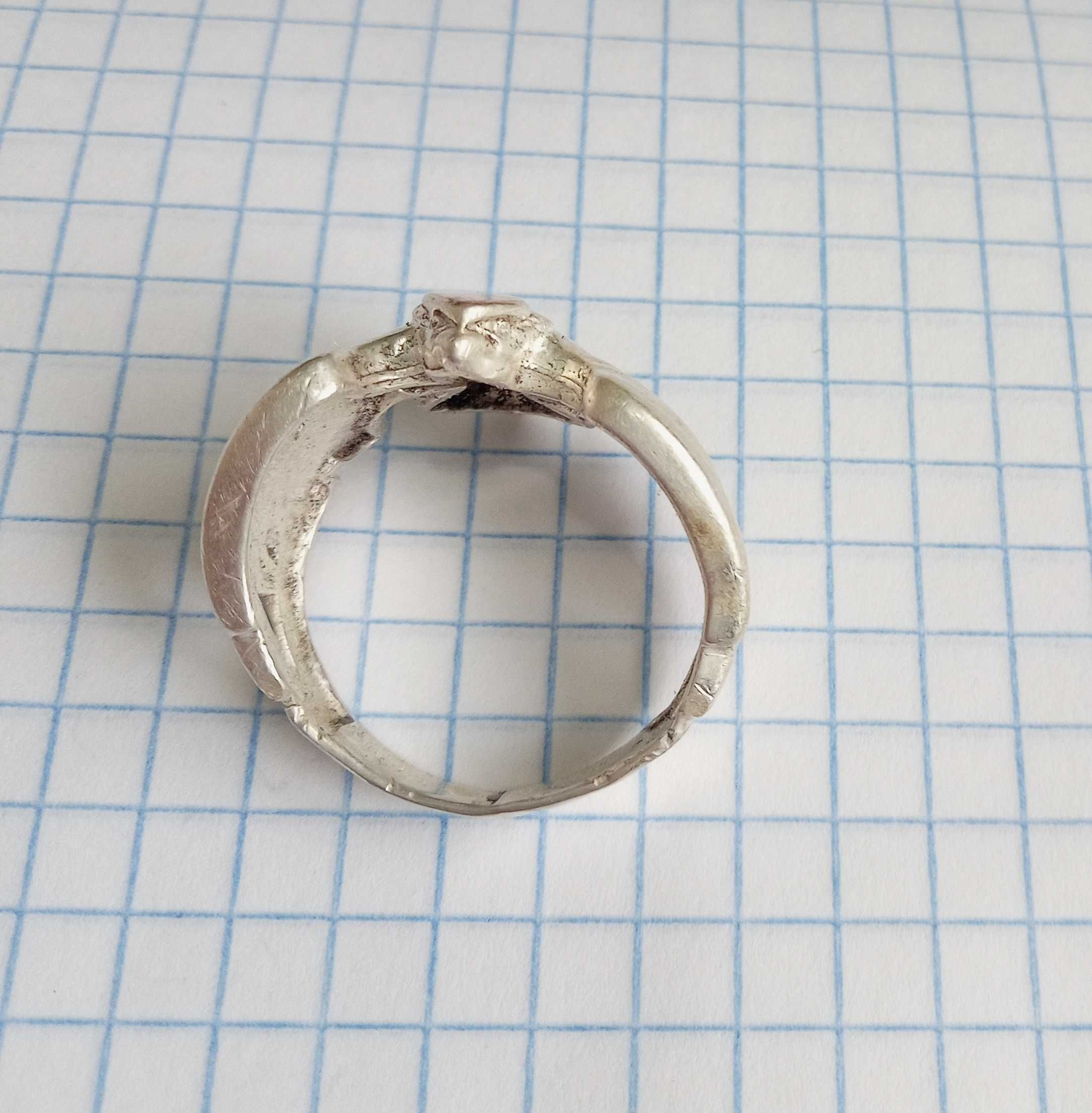 Кольцо Перстень "Пташка (Орел)" Срібло 925, Розмір 21. Вінтаж