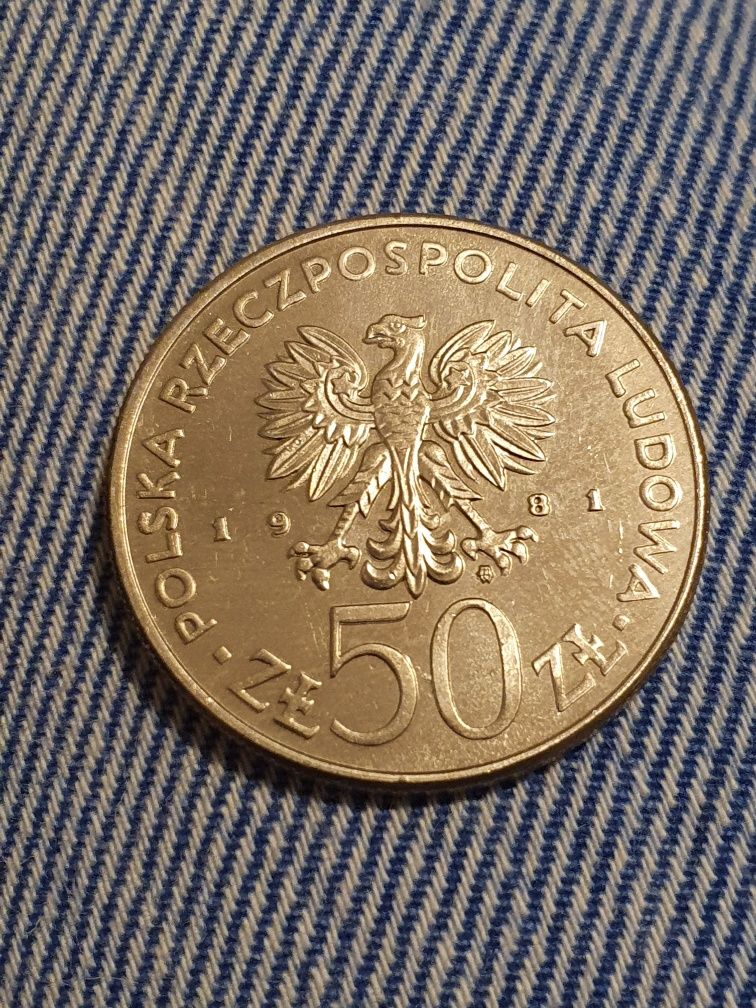 Moneta 50zl z Władysław Sikorski z 1981r