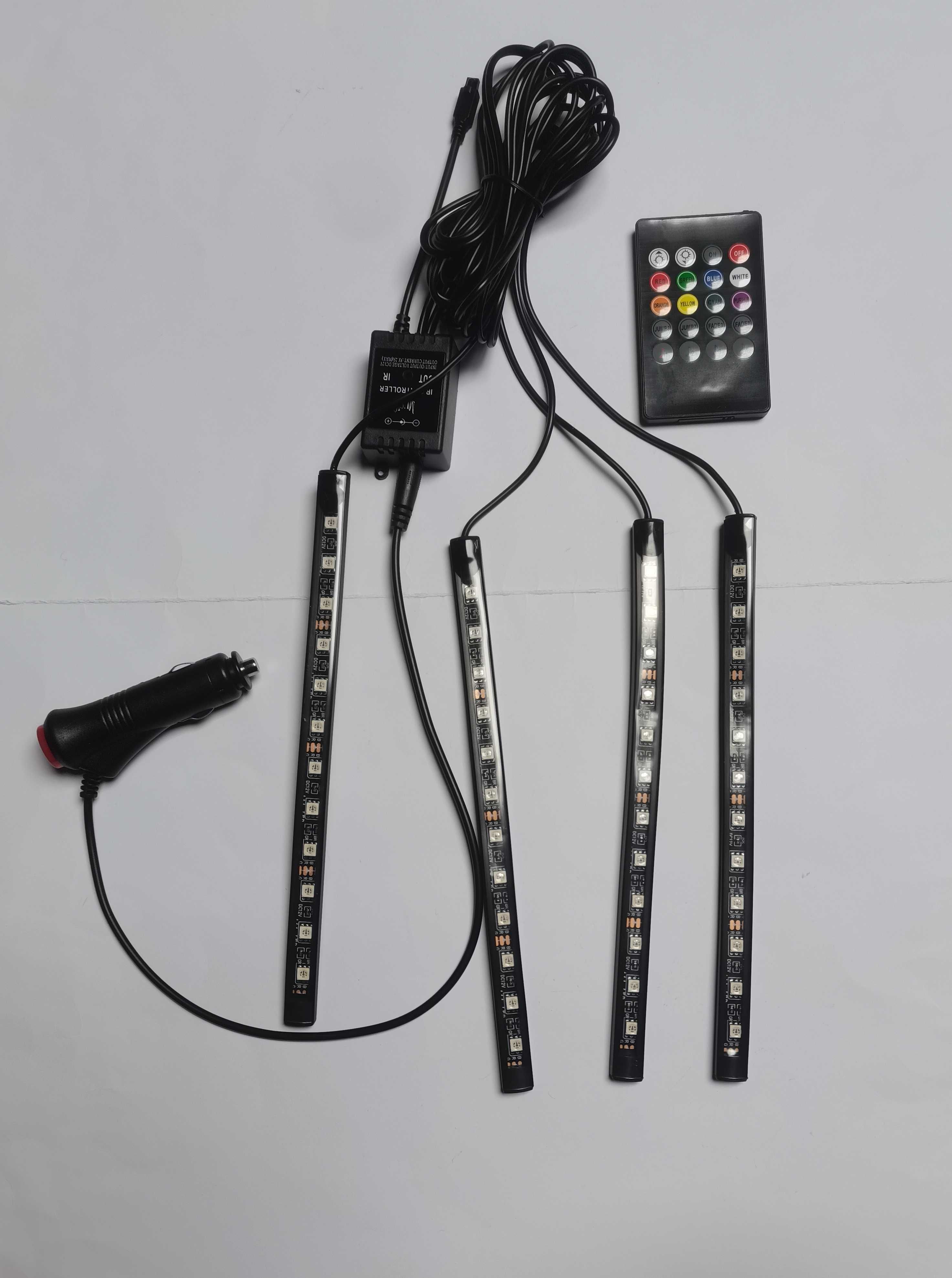Neon LED, taśma RGB, oświetlenie / podświetlenie do samochodu