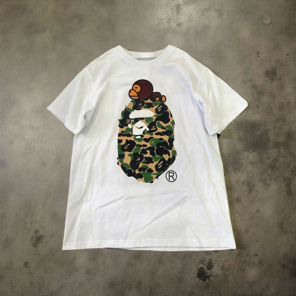 Мужские футболки BAPE A Bathing APE  Baby Milo Camo унисекс Бейп