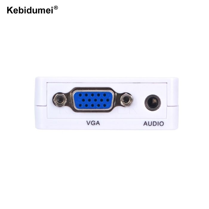 Конвертер переходник из видео HDMI в VGA, +звук +питание, адаптер