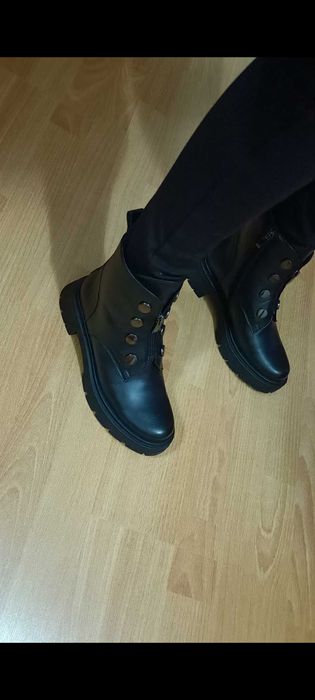 Осінні ботінки з натуральної шкіри 37 розмір