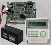 Centrala Satel Integra 24 + manipulator INT-KLCD + akumulator 1,2 Ah