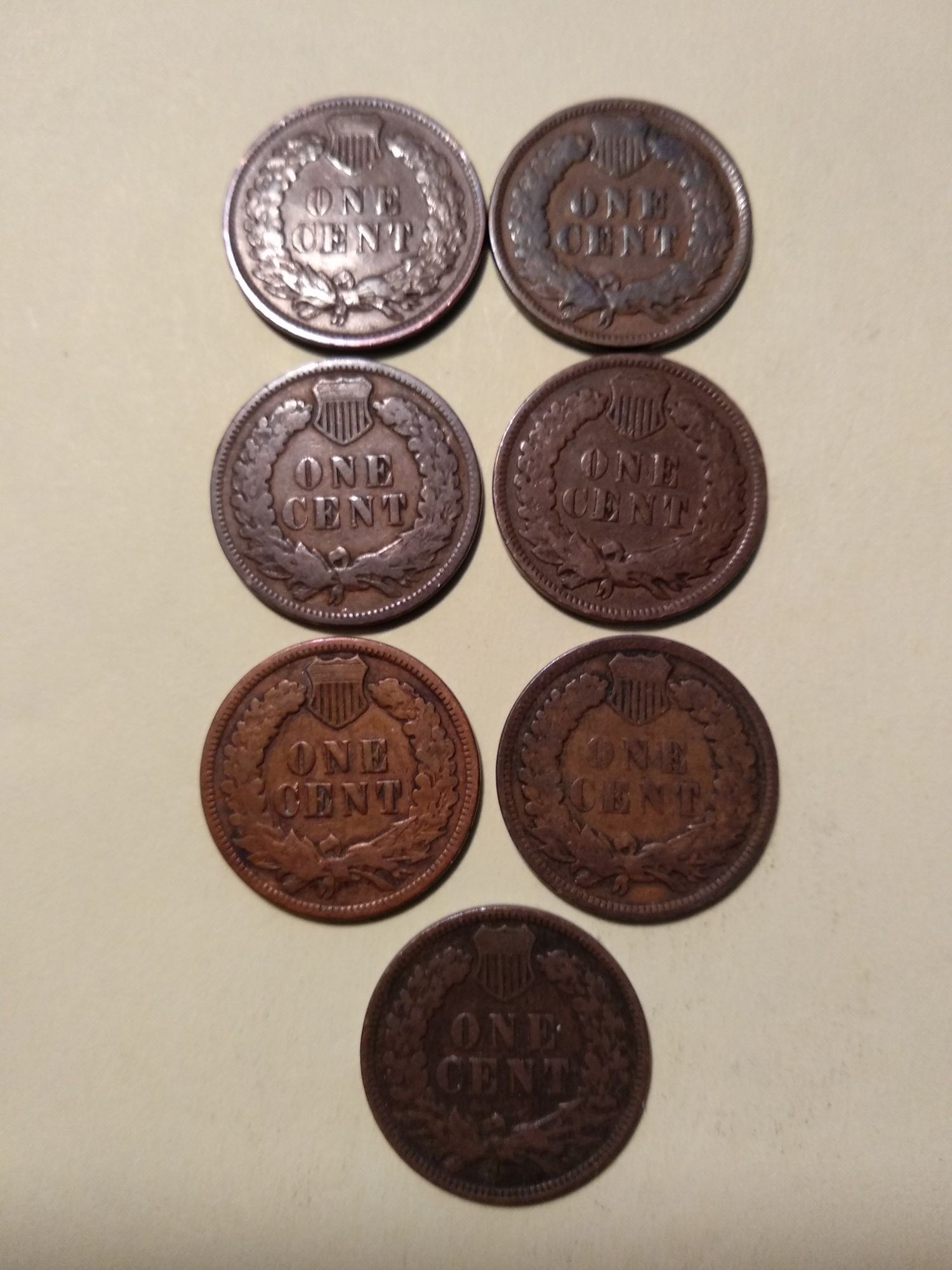 Moedas Indian Head Cent 1907 EUA
