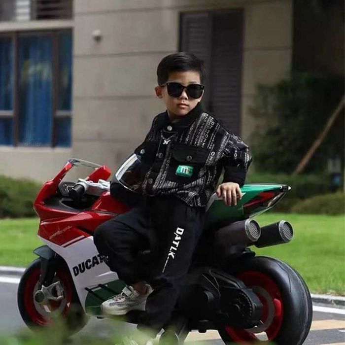 Дитячий електромотоцикл двоколісний на акумуляторі Ducati M 5009E-1-3