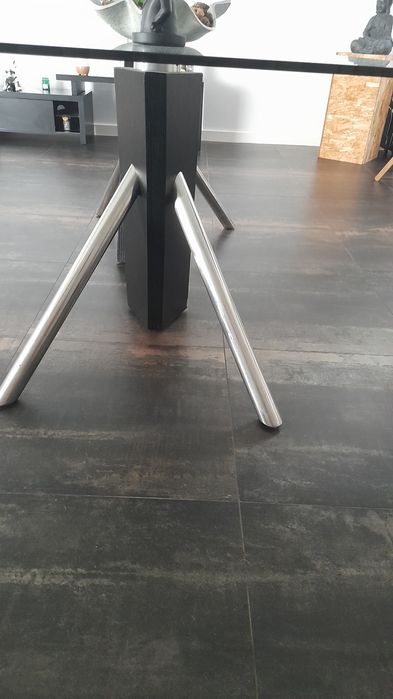 Mesa de jantar de vidro