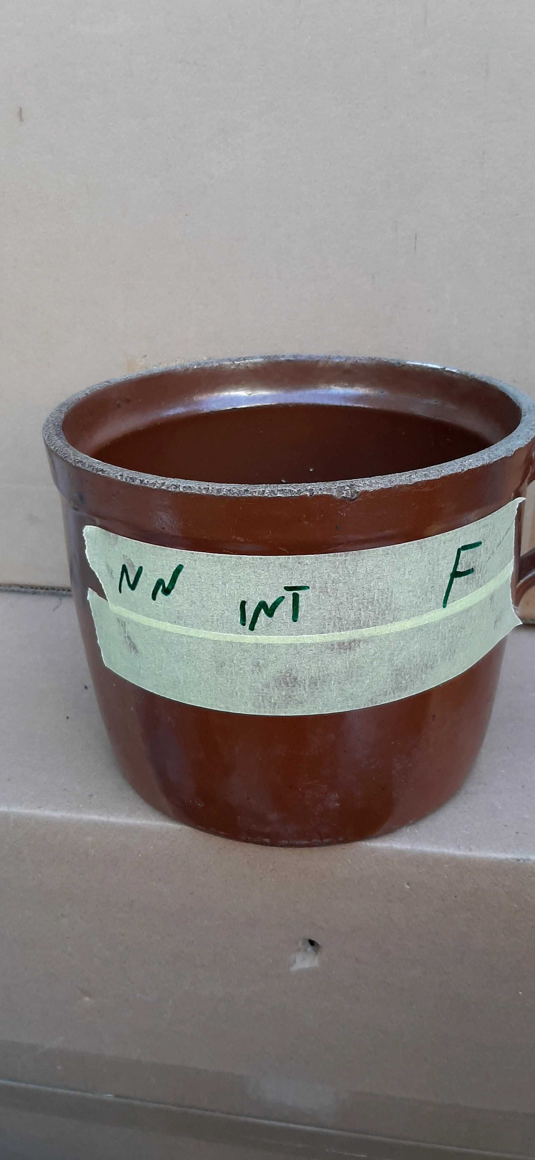Dzbanek ceramiczny z uchem Bochnia prl.