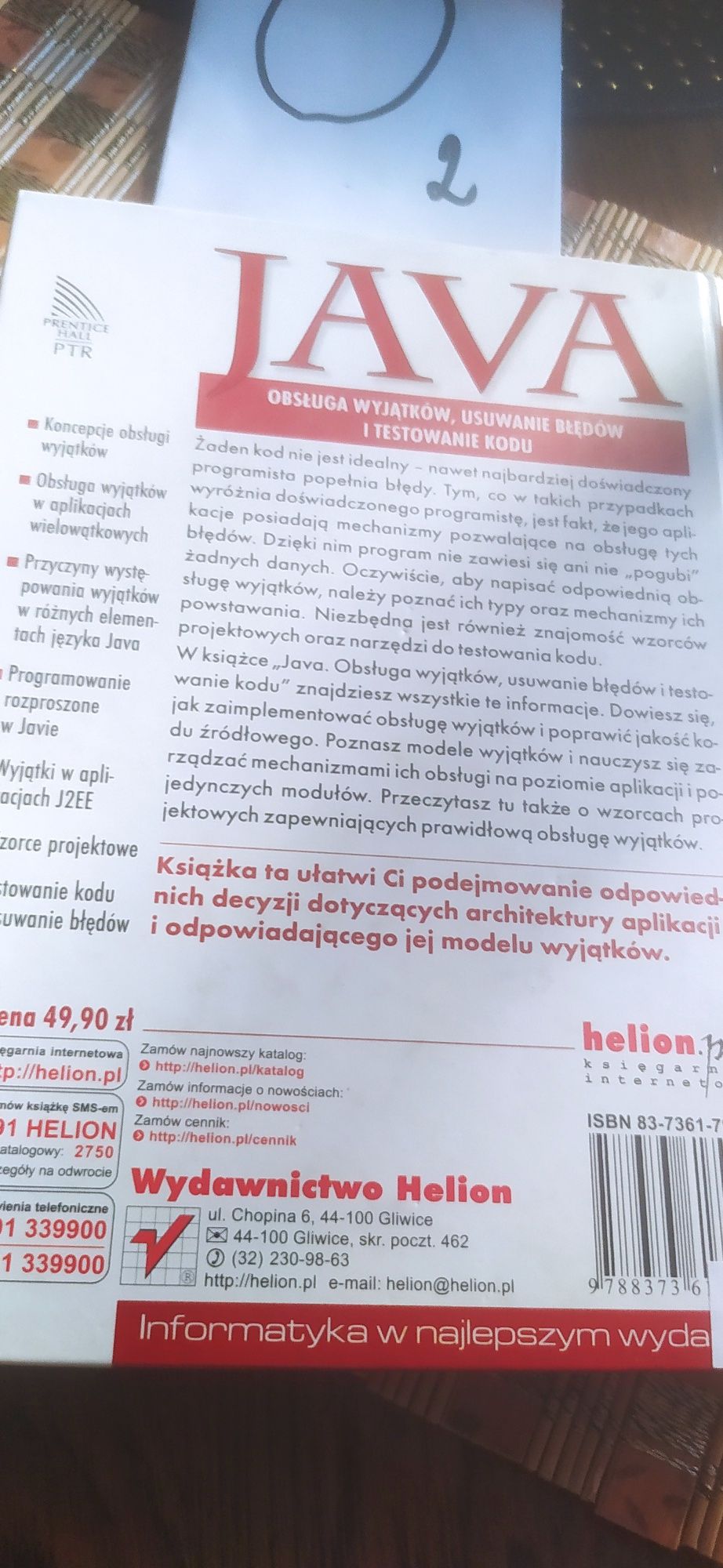 Java Obsługa wyjątków, usuwanie błędów i testowanie kodu