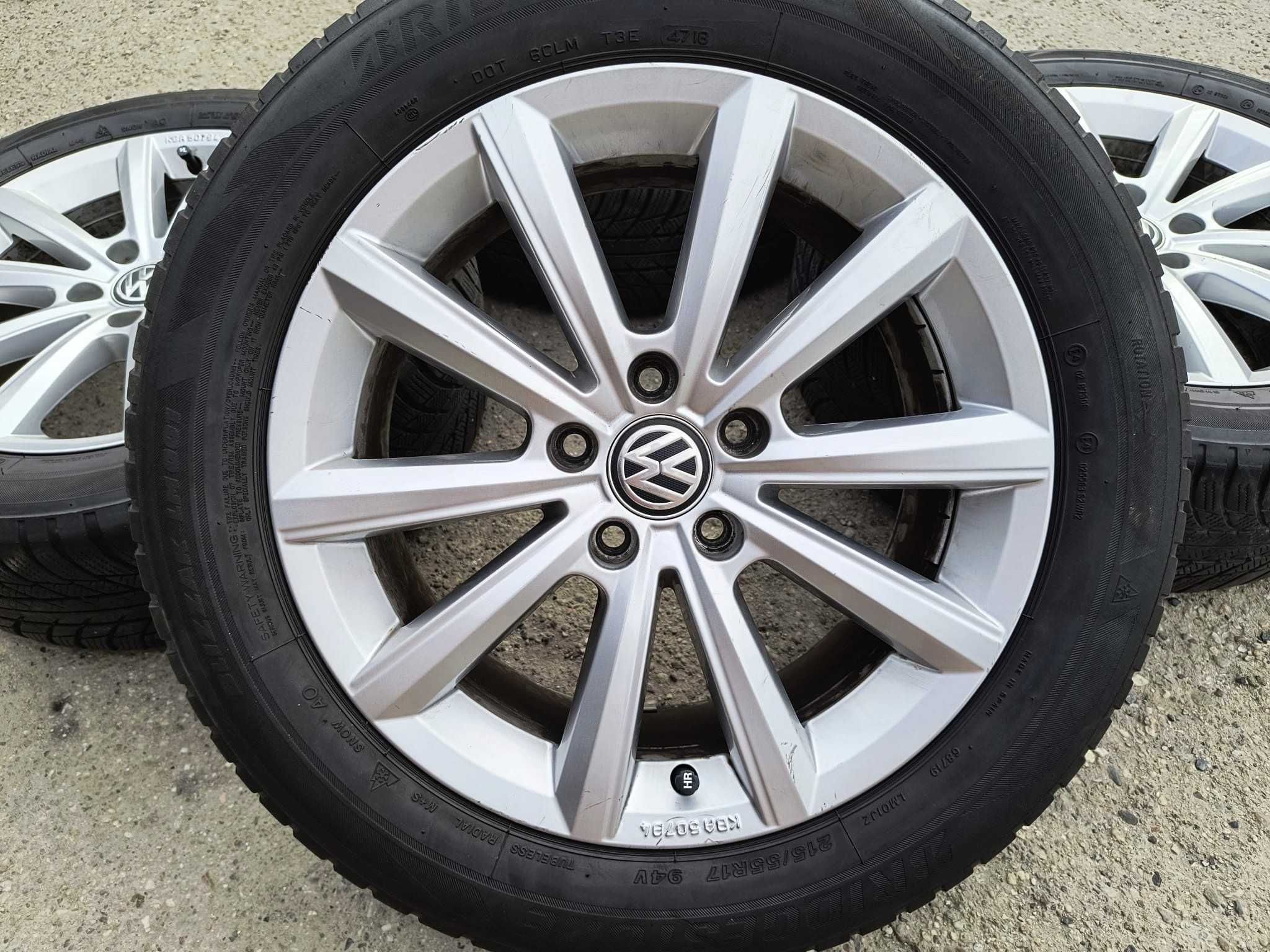 Vw T-Rock Touran Tiguan Passat Oryginalne Alufelgi Koła 17 Cali 5x112