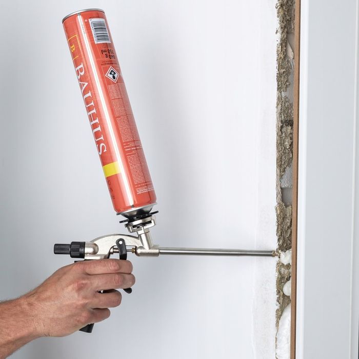 Pistolet Do Piany Montażowej Kleju Pianokleju Metalowy Stalowy Bauhus