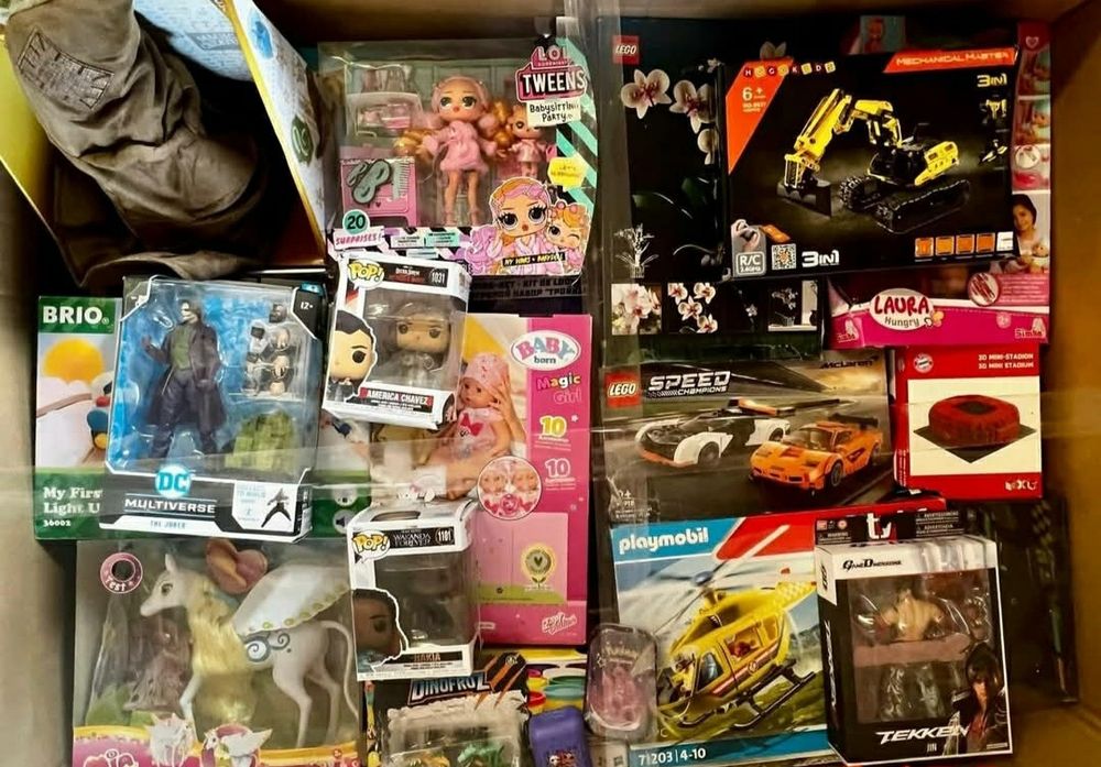 Karton Mix Box Zabawek 300PLN NOWE Lego Hot Wheels Barbie Wysyłka OLX