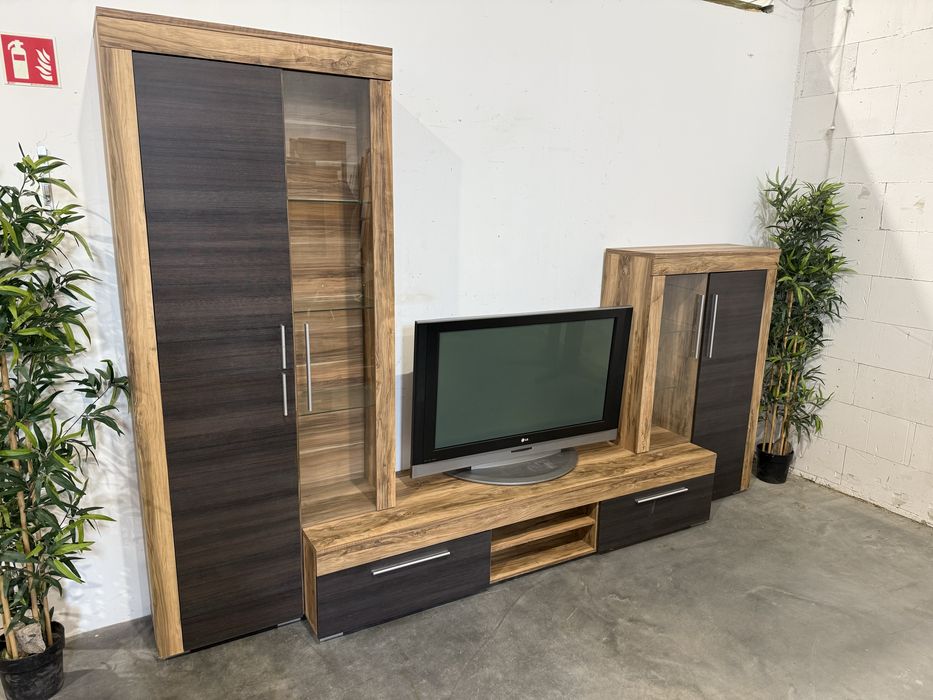 Fajny zestaw mebli do salonu Rtv komoda witryna super stan dowóz