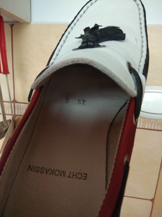 Ara mokasyny skórzane rozmiar 37,5 wkładka 24,5 cm półbuty